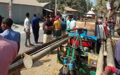 শাহজাদপুরে অটোভ্যান উল্টে বীর মুক্তিযোদ্ধা নিহত