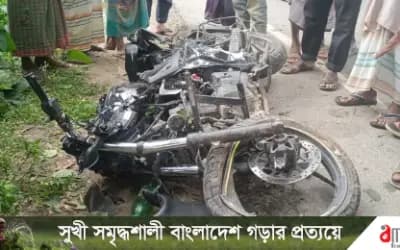 শাহজাদপুরে মোটরসাইকেল দুর্ঘটনায় কিশোরের মৃত্যু, আহত ১