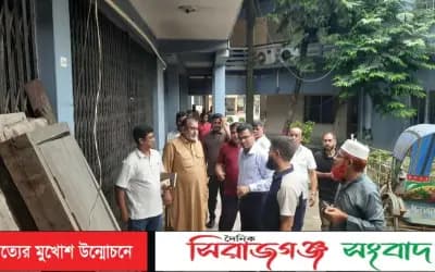 পরিচ্ছন্ন ও জনবান্ধব পৌরসভা গড়ার প্রত্যয়ে সিরাজগঞ্জ পৌরসভা পরিদর্শনে প্রশাসক শাহাদাত হুসেইন