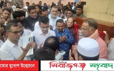 ধানবান্ধী দক্ষিণ ডোবাপাড়া আরসিসি ড্রেন ও রাস্তা নির্মাণ কাজের শুভ উদ্বোধন করলেন বিদুৎ মন্ত্রী ইকবাল হাসান মাহমুদ টুকু