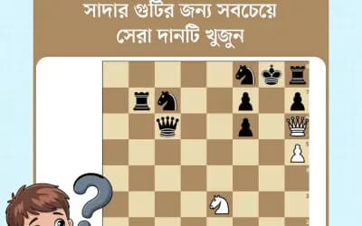 সাদা গুটির জন্য সবচেয়ে সেরা দানাটি খুঁজে বের কর
