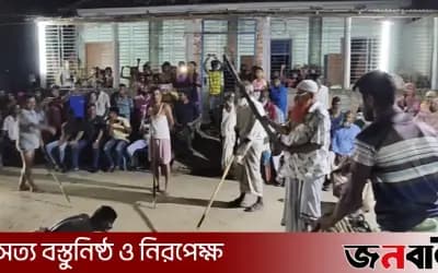 সিরাজগঞ্জে জমজমাট আয়োজনে পুনরুজ্জীবিত ঐতিহ্যবাহী লাঠি খেলা