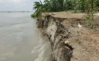 শাহজাদপুরে যমুনার ভাঙনে দুই শতাধিক ঘরবাড়ি বিলীন