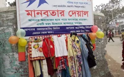 পরিশুদ্ধ মানুষ গড়ার লক্ষ্যে শাহজাদপুরে সৃষ্টি হলো 'মানবতার দেওয়াল'
