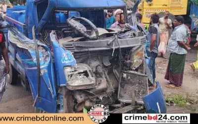 সিরাজগঞ্জে ট্রাক ও পিকআপের মুখোমুখি সংঘর্ষে ২ জন নিহত