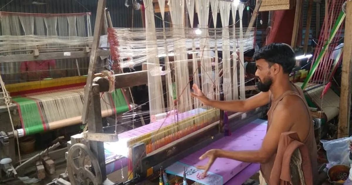 শাহজাদপুরে বন্ধের পথে ৬০ শতাংশ তাঁত