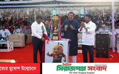 রাজশাহীতে বর্ণাঢ্য আয়োজনে উদ্বোধন জেলা প্রশাসক গোল্ডকাপ ফুটবল