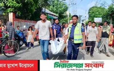 উল্লাপাড়ায় ট্রাকের চাকায় পিষ্ট হয়ে প্রাইমারী স্কুল শিক্ষকের মৃত্যু !