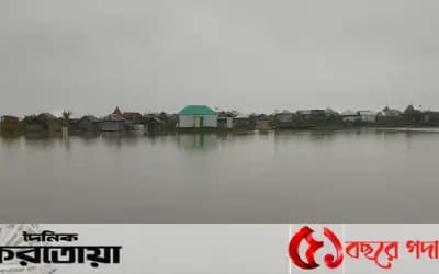 সিরাজগঞ্জের শাহজাদপুরে যমুনা নদীতে ভাঙন অব্যাহত