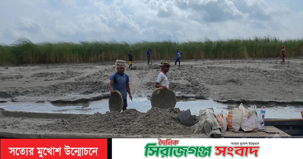 যমুনার চর কেটে মাটি বিক্রি, কাশু,মহুজ ও হাসানের নাম প্রকাশ্যে