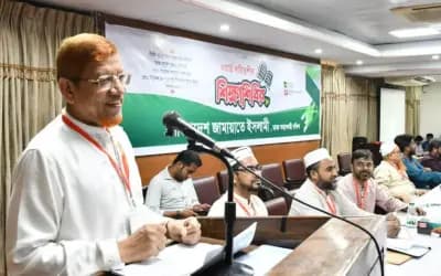 কোনও চক্রান্তে জামায়াতের অগ্রযাত্রা থেমে যাবে না: হামিদুর রহমান আযাদ