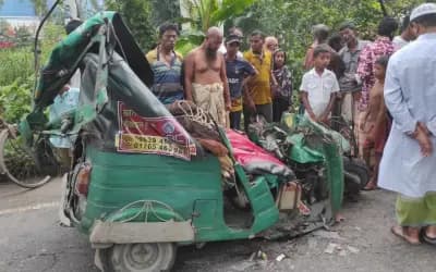 সিরাজগঞ্জে ট্রাকের পেছনে সিএনজির ধাক্কা, নিহত ২ | আমার দেশ