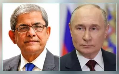রাষ্ট্রপতি মির্জা ফখরুলকে অভিনন্দন জানিয়েছেন রাশিয়ার প্রেসিডেন্ট পুতিন