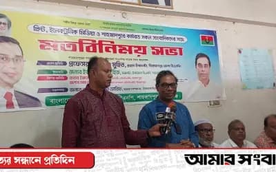 শাহজাদপুরে কর্মরত সাংবাদিকদের সঙ্গে বিএনপির মতবিনিময়