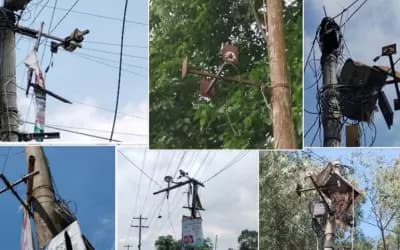 সিরাজগঞ্জের বেলকুচি পৌরসভার সিসি টিভি স্থাপন করা বেশিভাগ ক্যামেরাই নষ্ট ! দাঁড়িয়ে আছে খুঁটিগুলো নেই ক্যামেরার ! !