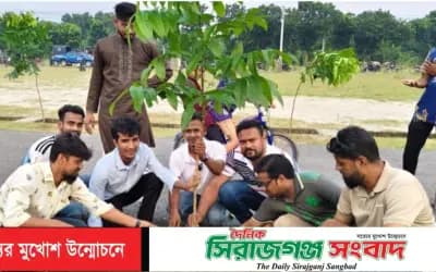সাইফি রহমানের উদ্যোগে রাজশাহীতে এক ঘন্টায় ৬০০ গাছের চারা রোপণ