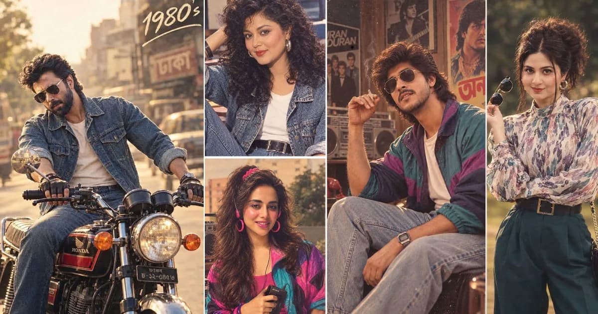 ‘রেট্রো নস্টালজিয়ায়’ সয়লাব সোশ্যাল মিডিয়া: সবার ৮০র দশকের লুক কেন