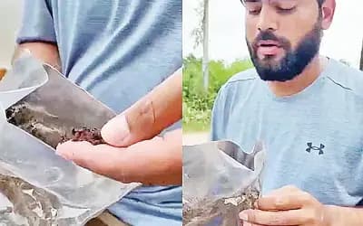 অনলাইনে পণ্যের ফরমাশ, 
পার্সেল খুলে পেলেন গোবর