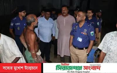 কামারখন্দে দুর্গাপুজা নির্বিঘ্ন করতে প্রয়োজনীয় পুলিশি সহায়তার আশ্বাস পুলিশ সুপারের