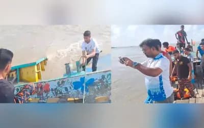 যমুনায় বাল্কহেড ডুবে নিখোঁজ দুই শ্রমিক, উদ্ধারে ডুবুরি