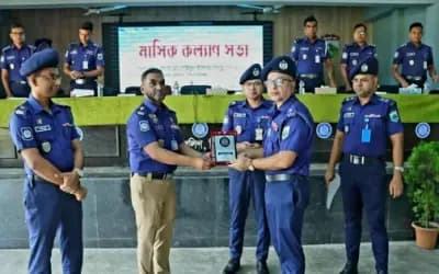 সিরাজগঞ্জের শ্রেষ্ঠ ওসি সদর থানার রাকিবুল হাসান