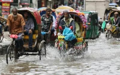মতিঝিলে জলাবদ্ধতা, নটর ডেম কলেজের ক্লাস বাতিল