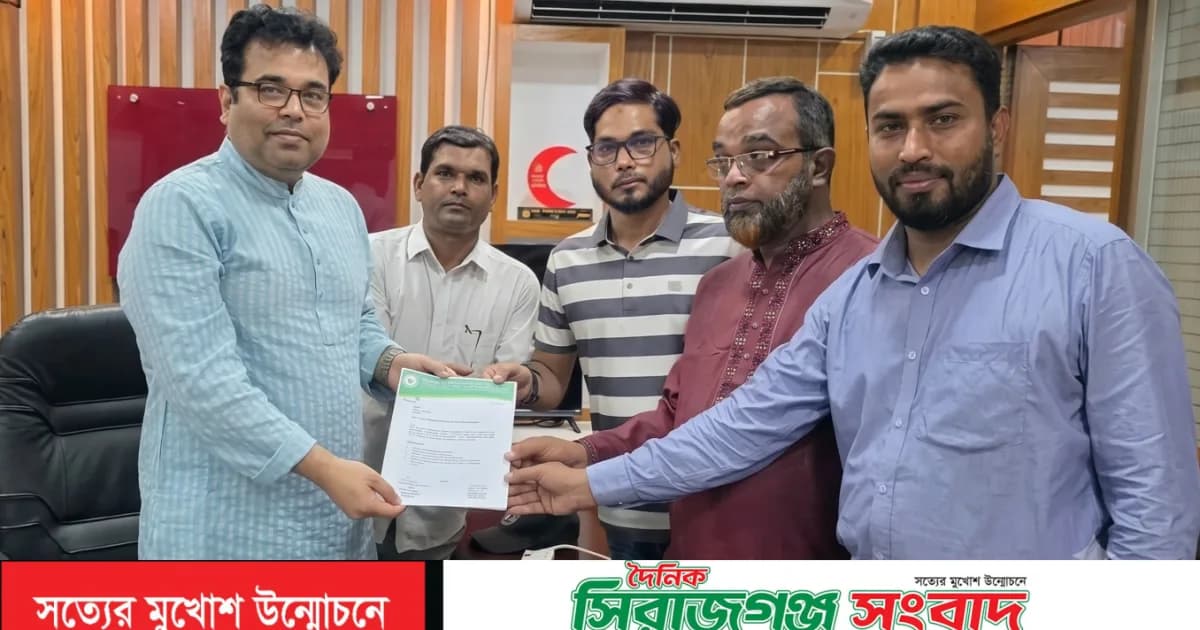 সিরাজগঞ্জ প্রেসক্লাবের সাধারণ সভা উপলক্ষে জেলা পরিষদ প্রশাসকের সঙ্গে নেতৃবৃন্দের সাক্ষাৎ