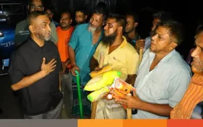 সিরাজগঞ্জে গরু চুরি রুখতে বাঁশের ব্যারিকেড