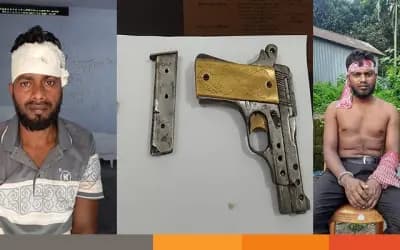 সিরাজগঞ্জে বিদেশী পিস্তলসহ পিতা-পুত্র আটক