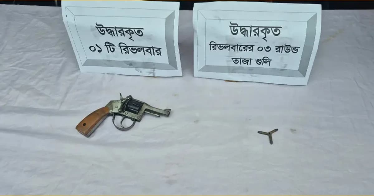 সিরাজগঞ্জের কাজিপুরে অস্ত্র ও গুলিসহ গ্রেপ্তার ১