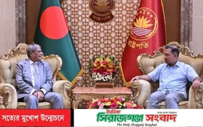 রাষ্ট্রপতির সঙ্গে প্রধানমন্ত্রী তারেক রহমানের সৌজন্য সাক্ষাৎ
