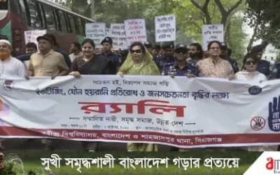 শাহজাদপুরে ইভটিজিং ও যৌন হয়রানি প্রতিরোধে র‍্যালি-আলোচনা সভা
