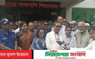 শাহজাদপুর উপজেলা স্বাস্থ্য কমপ্লেক্সে আধুনিক ল্যাব ও ব্রেস্ট ফিডিং কর্নারের উদ্বোধন