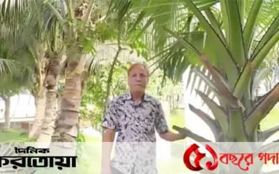 সিরাজগঞ্জে বজ্রপাত রোধে ২৪ বছর ধরে তালবীজ রোপণ করছেন আবুল কালাম আজাদ