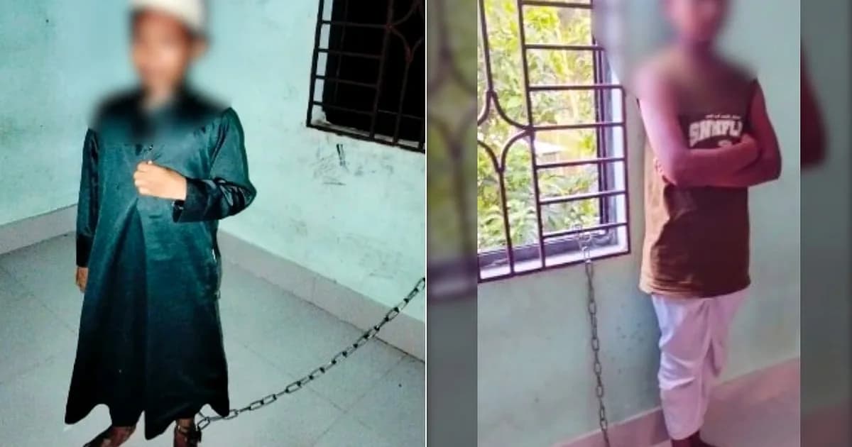 শিশুদের পায়ে শিকল, মাথায় চড়-থাপ্পড়, ফেসবুকে ভাইরাল ছবি-ভিডিও নিয়ে যা জানা গেল