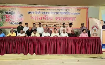 দুর্গাপূজা উপলক্ষে রাজধানীর বিভিন্ন মণ্ডপে জাসদ নেতাদের শুভেচ্ছা বিনিময়