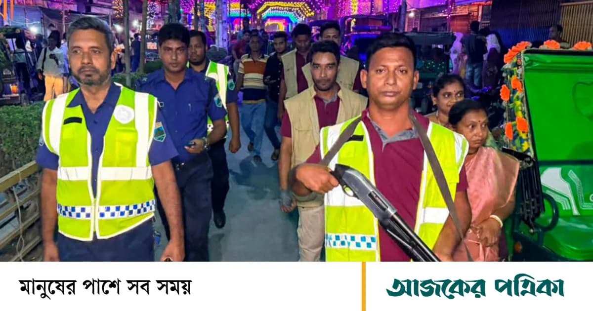 সিরাজগঞ্জে দুর্গাপূজার নিরাপত্তায় ৭৪৮ পুলিশ সদস্য