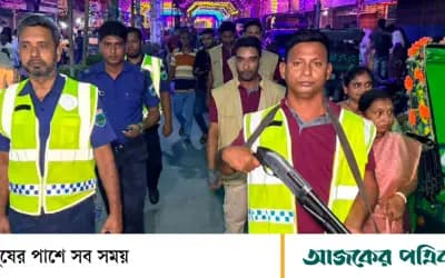 সিরাজগঞ্জে দুর্গাপূজার নিরাপত্তায় ৭৪৮ পুলিশ সদস্য