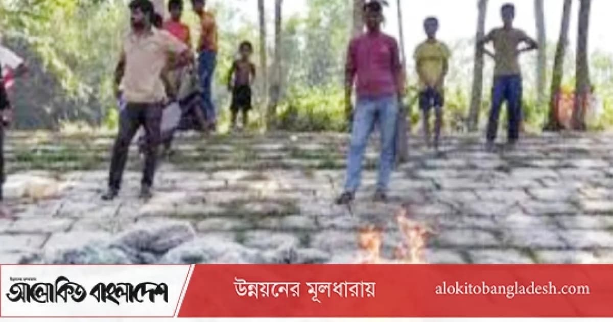 যমুনায় ৬০ হাজার মিটার অবৈধ কারেন্ট জাল পুড়িয়ে ধ্বংস