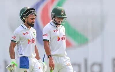বাংলাদেশের রান ১০০ ছাড়াল, সাদমানের ফিফটি