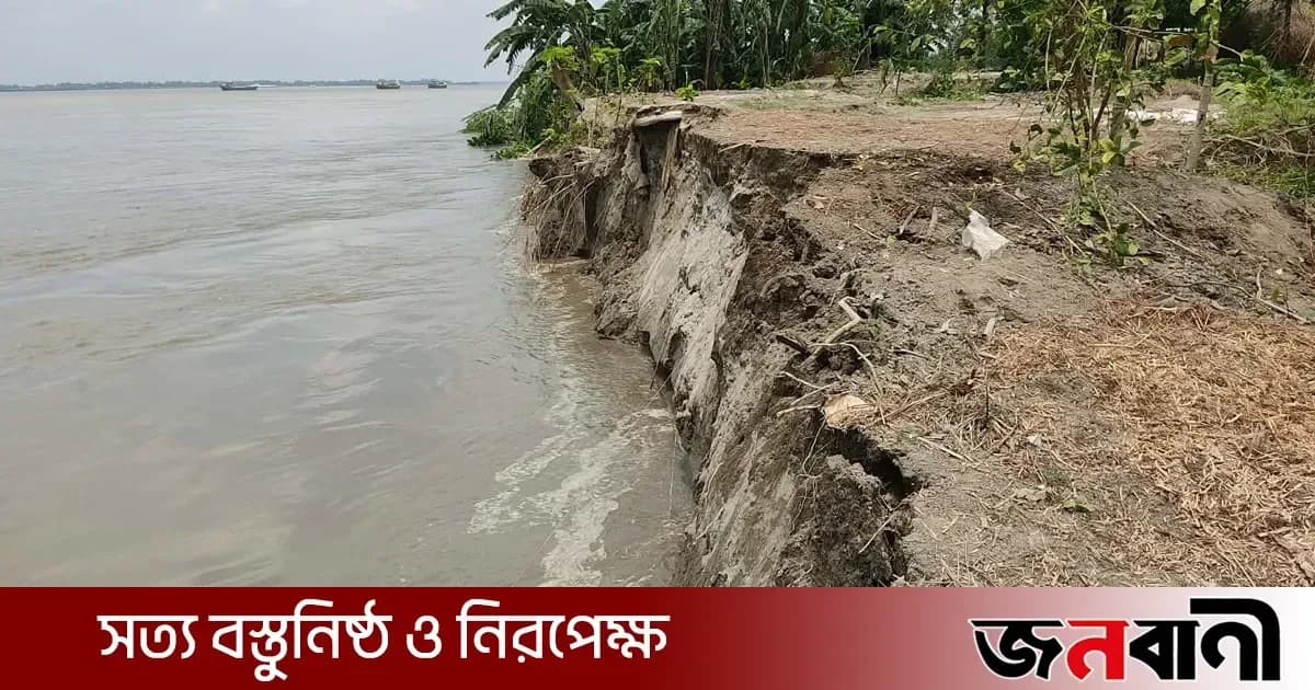 শাহজাদপুরে যমুনার ভাঙনে দুই শতাধিক ঘরবাড়ি বিলীন, বাড়ছে দুর্ভোগ
