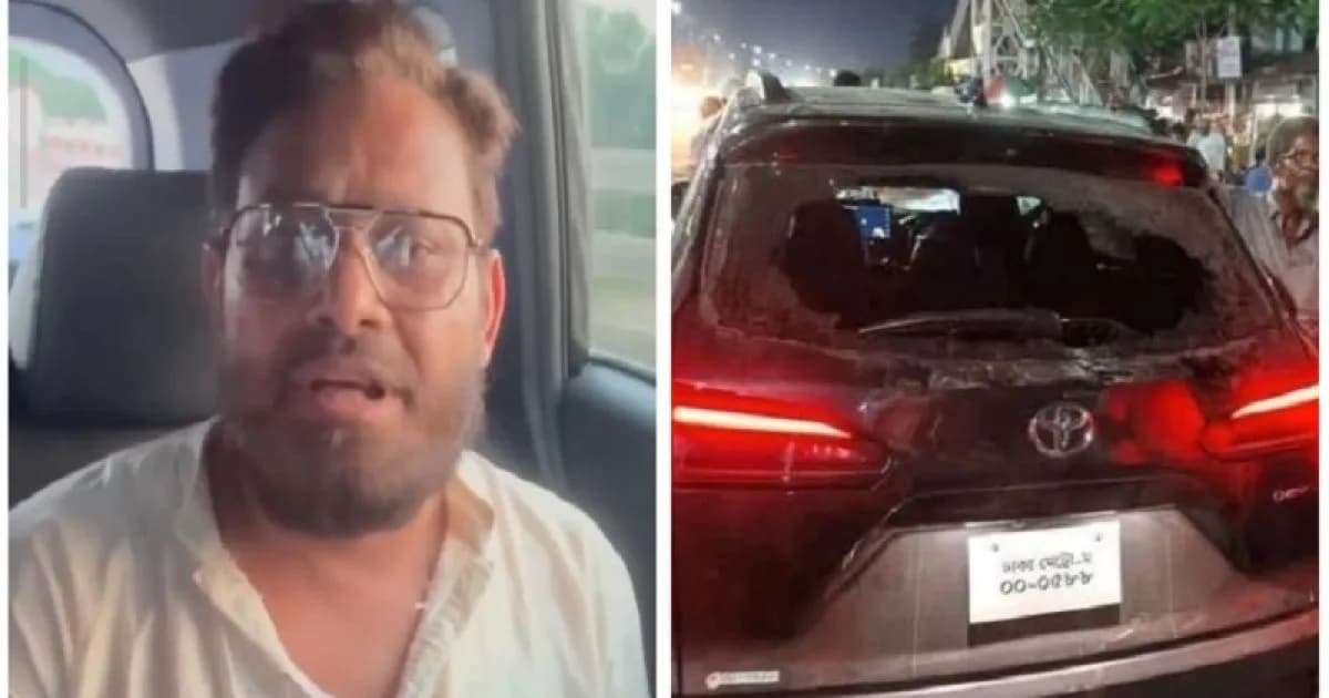 সিরাজগঞ্জে এমপি ভিপি আয়নুলের গাড়িবহরে হামলা, ভাঙচুর