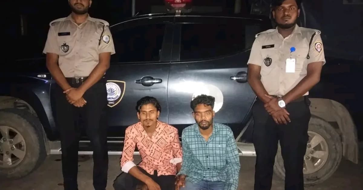 কাজিপুরে গাঁজা সেবনের দায়ে দুইজনকে কারাদণ্ড