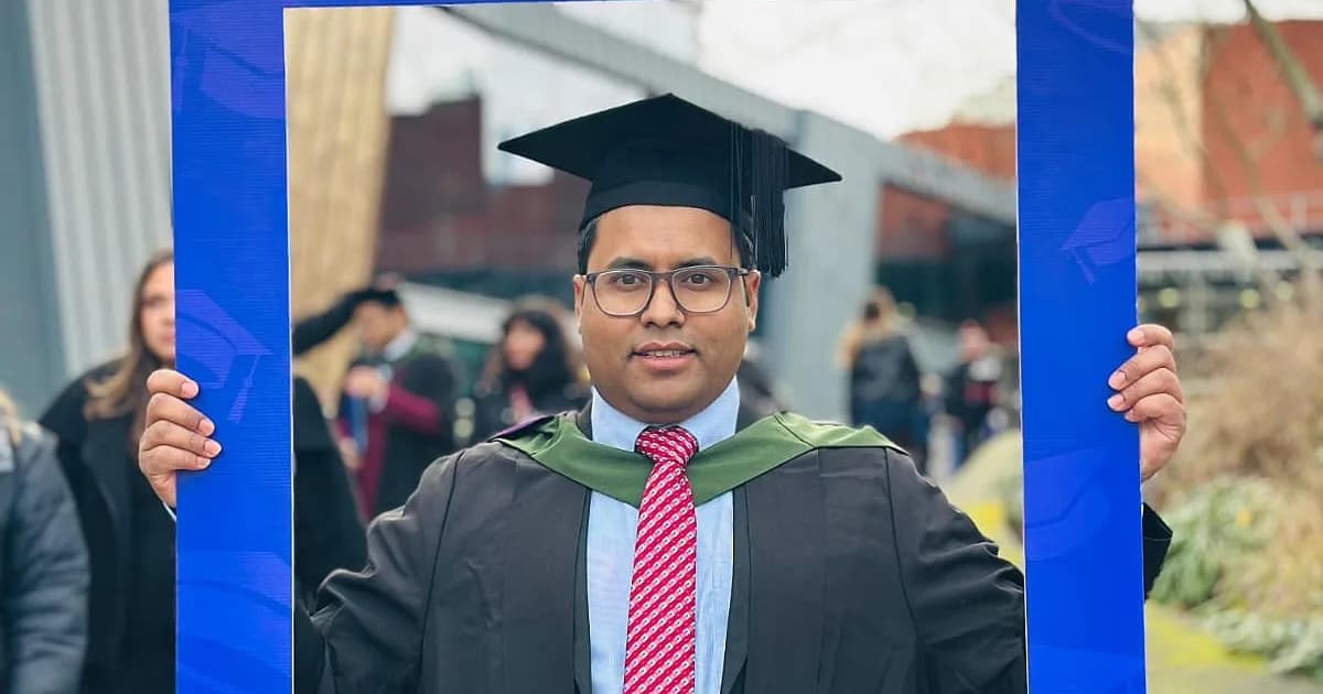 হাওর থেকে যুক্তরাজ্যের শেফিল্ডে, একসঙ্গে তিন বৃত্তি পাওয়া শামসুল আলমের স্বপ্নপূরণের গল্প