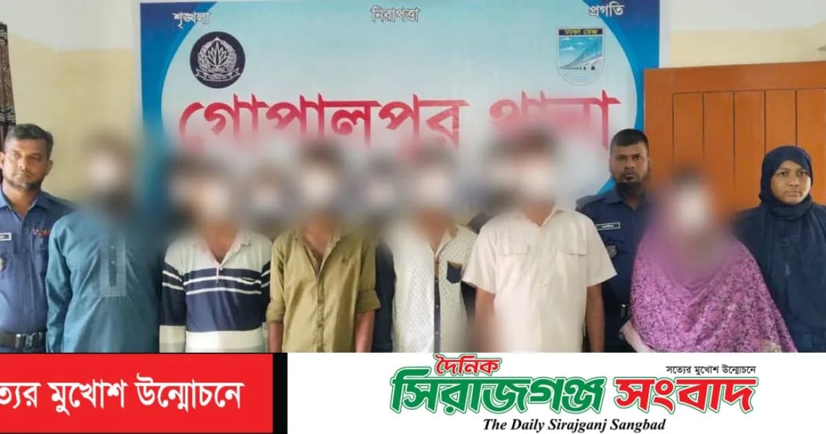 টাঙ্গাইলে পুলিশের অভিযানে ৬১ জন গ্রেফতার,ইয়াবা-হেরোইন উদ্ধার