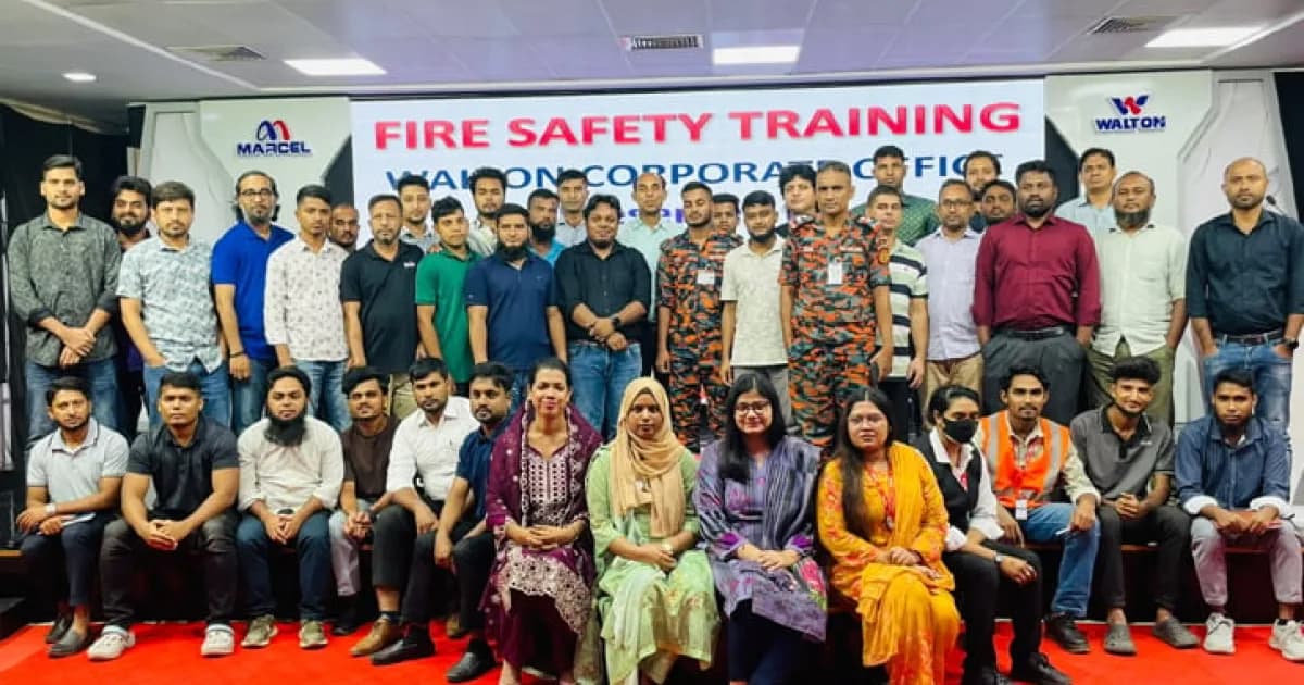 ওয়ালটন করপোরেটে বিশেষ অগ্নিনির্বাপণ প্রশিক্ষণ