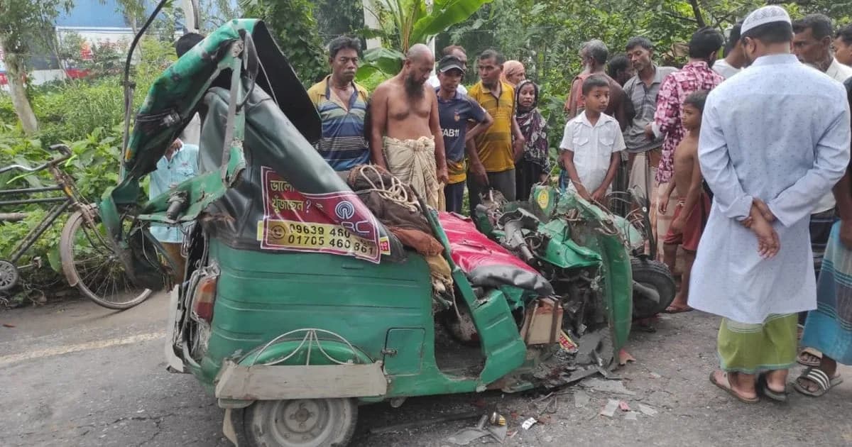 সিরাজগঞ্জে ট্রাকের পেছনে সিএনজির ধাক্কা, নিহত ২ | আমার দেশ