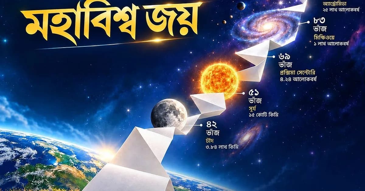 পাতার ভাঁজে মহাবিশ্ব জয়!