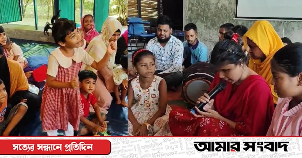 শাহজাদপুরে স্বাস্থ্য কর্মকর্তাদের গান ও কবিতা শোনালো প্রতিবন্ধী শিশুরা