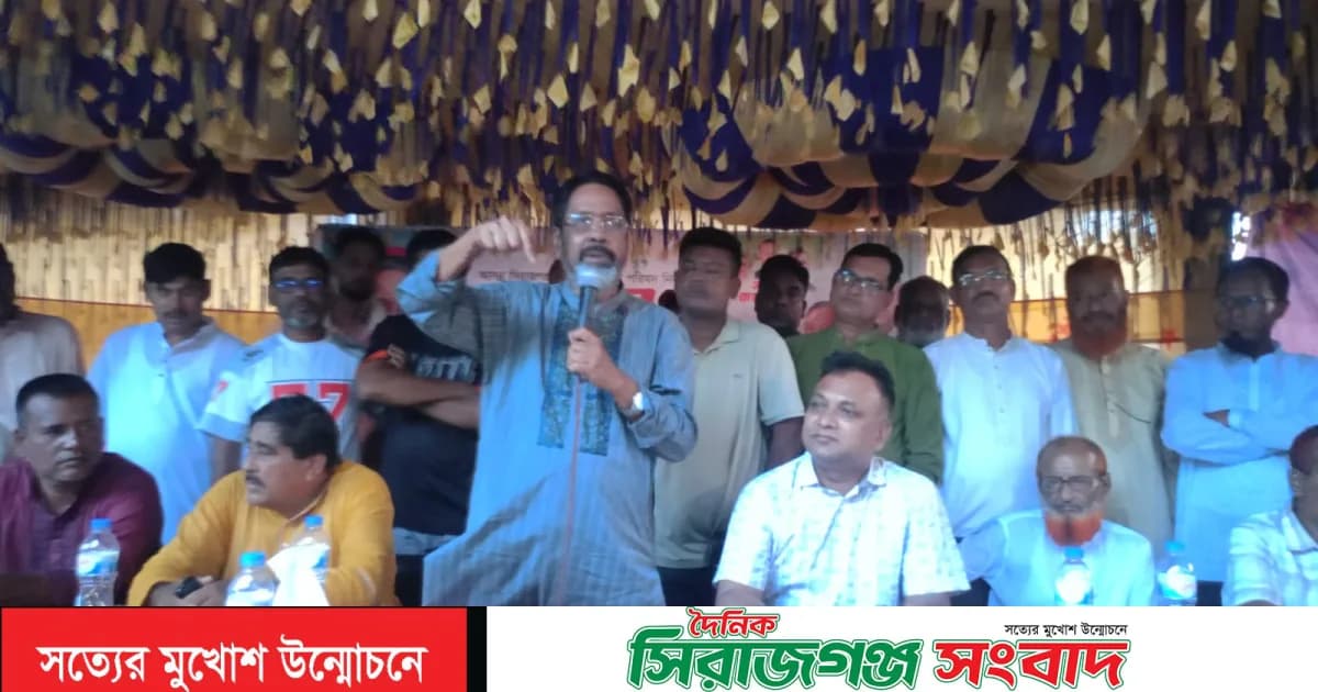 সিরাজগঞ্জ সদর উপজেলা পরিষদ নির্বাচনে মজিবর রহমান লেবু’র গণসংযোগ ও মতবিনিময় সভা